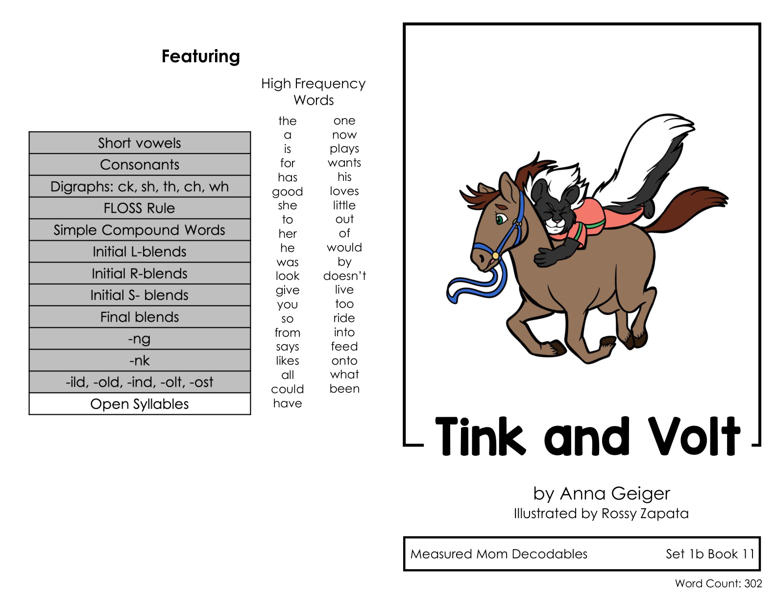 Decodable Set 1b - Book 11 - Tink and Volt